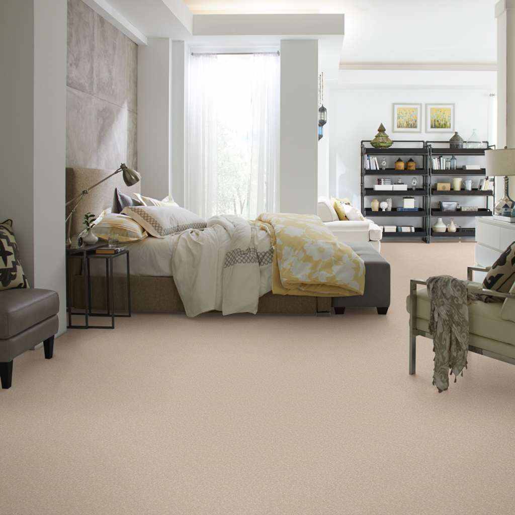 Sandy Hollow Classic III Carpet by Shaw 101 Mushroom | Residential Carpet